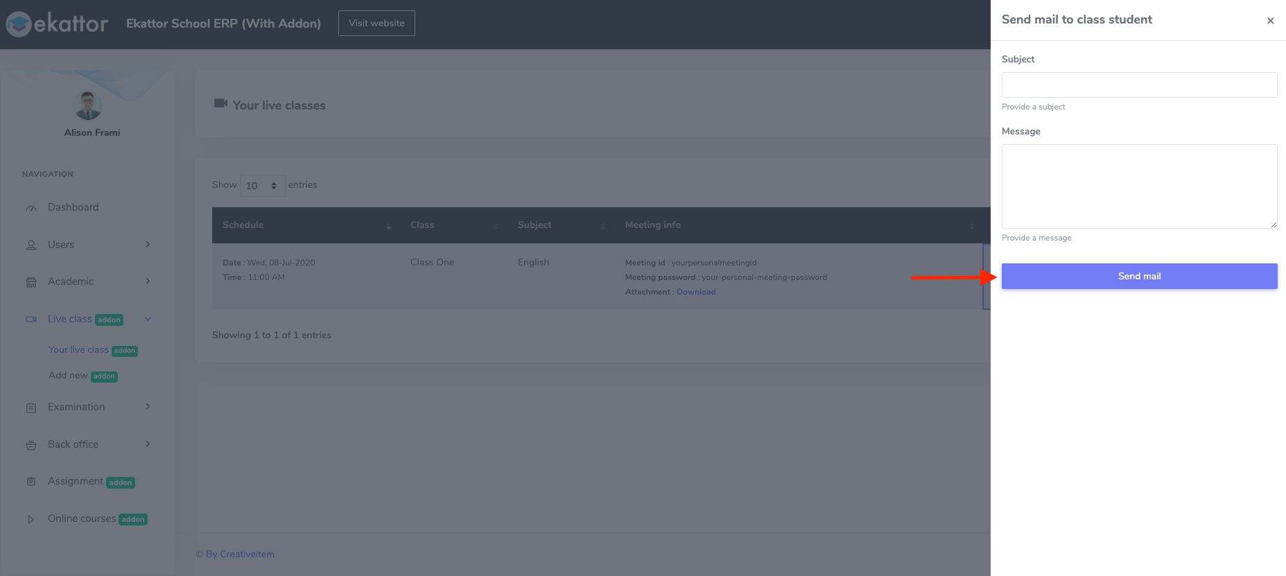 Sending Mail Sending Mail